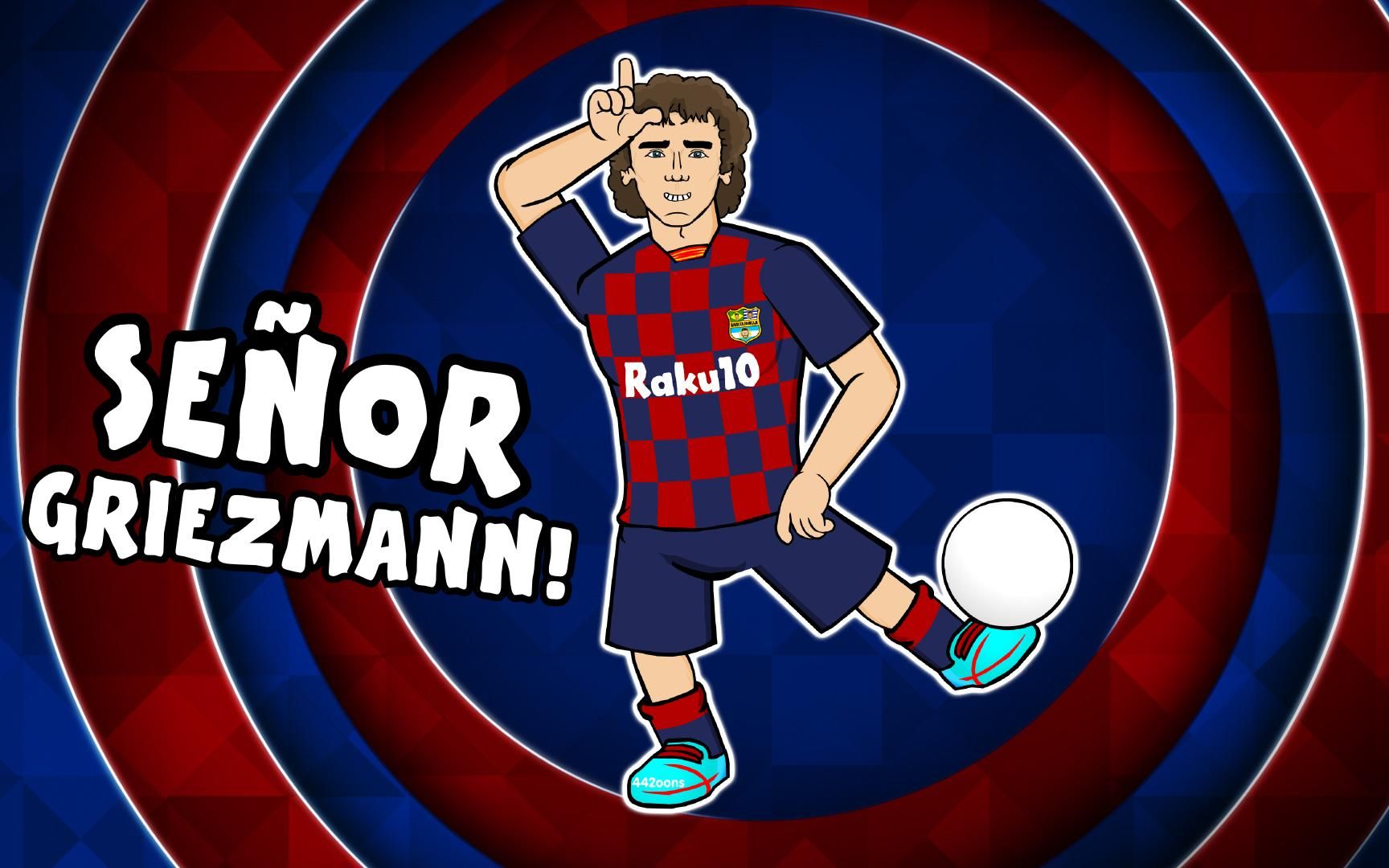 442oons格里兹曼在巴萨的第一天