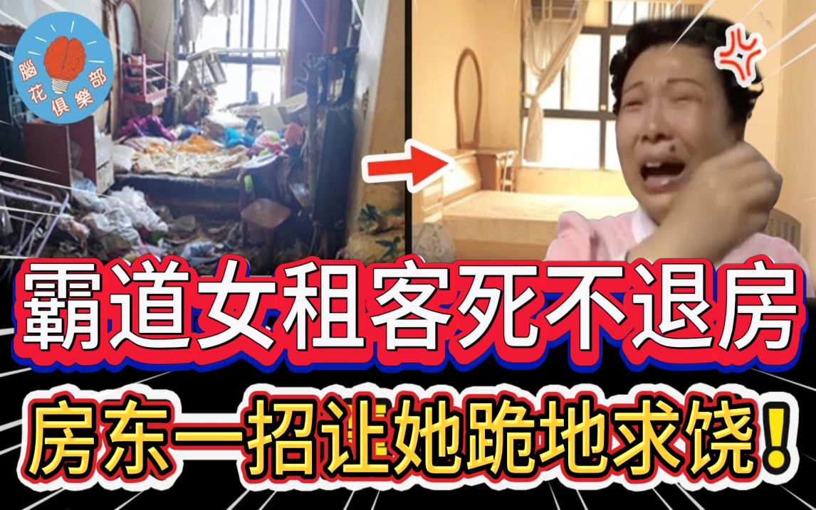 霸道女租客强住房屋,不退还业主房子,最后一招逼对方跪地求饶!哔哩哔哩bilibili