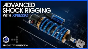 用 C4D  Xpresso 制作一个完美的减震器绑定！（中英文字幕）