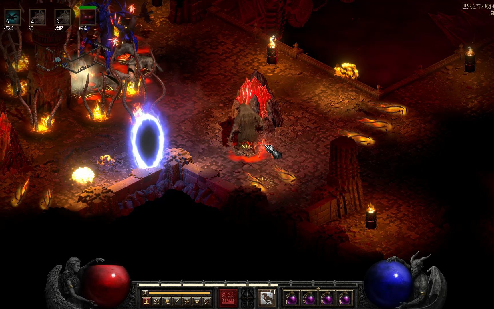 暗黑2重制版24正式版后的召唤德鲁伊地狱巴尔