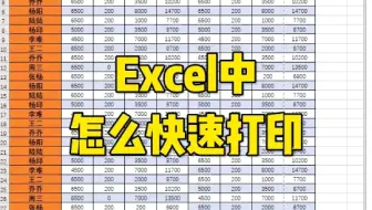 班主任教你快速打印#excel #excel办工小技巧 #办公技巧