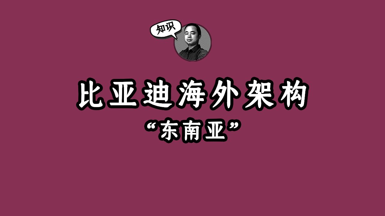 从比亚迪的扩张路径看海外股权架构搭建之东南亚哔哩哔哩bilibili