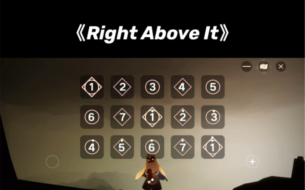 [图]光遇琴谱《Right Above It》吹起