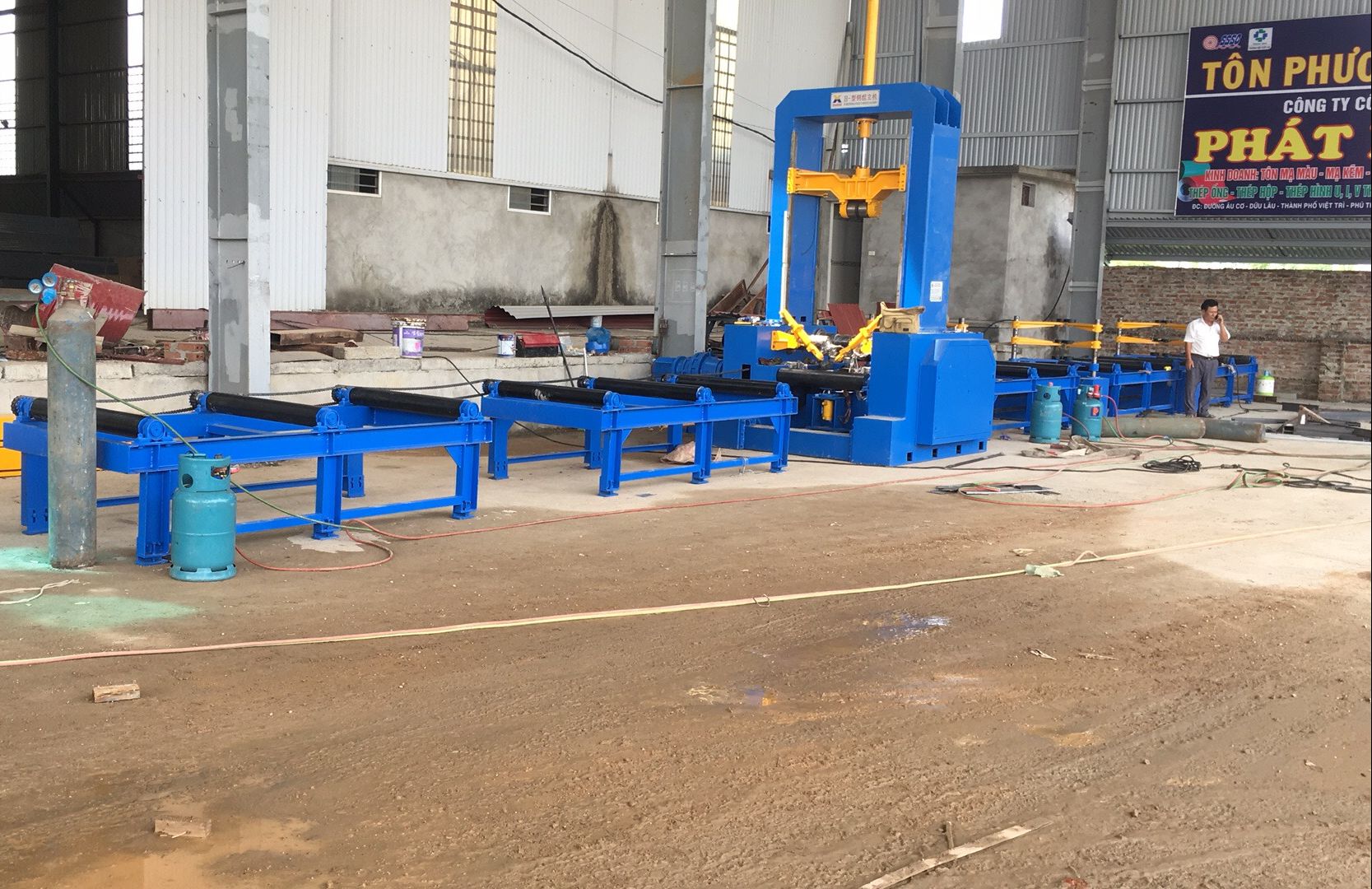 钢结构加工设备 h型钢组立机