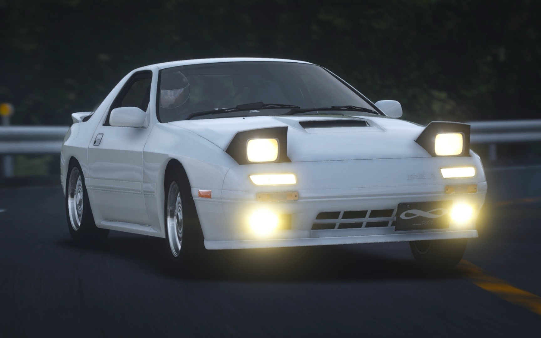 试试新数据 rx7 infini fc3s 秋名下山