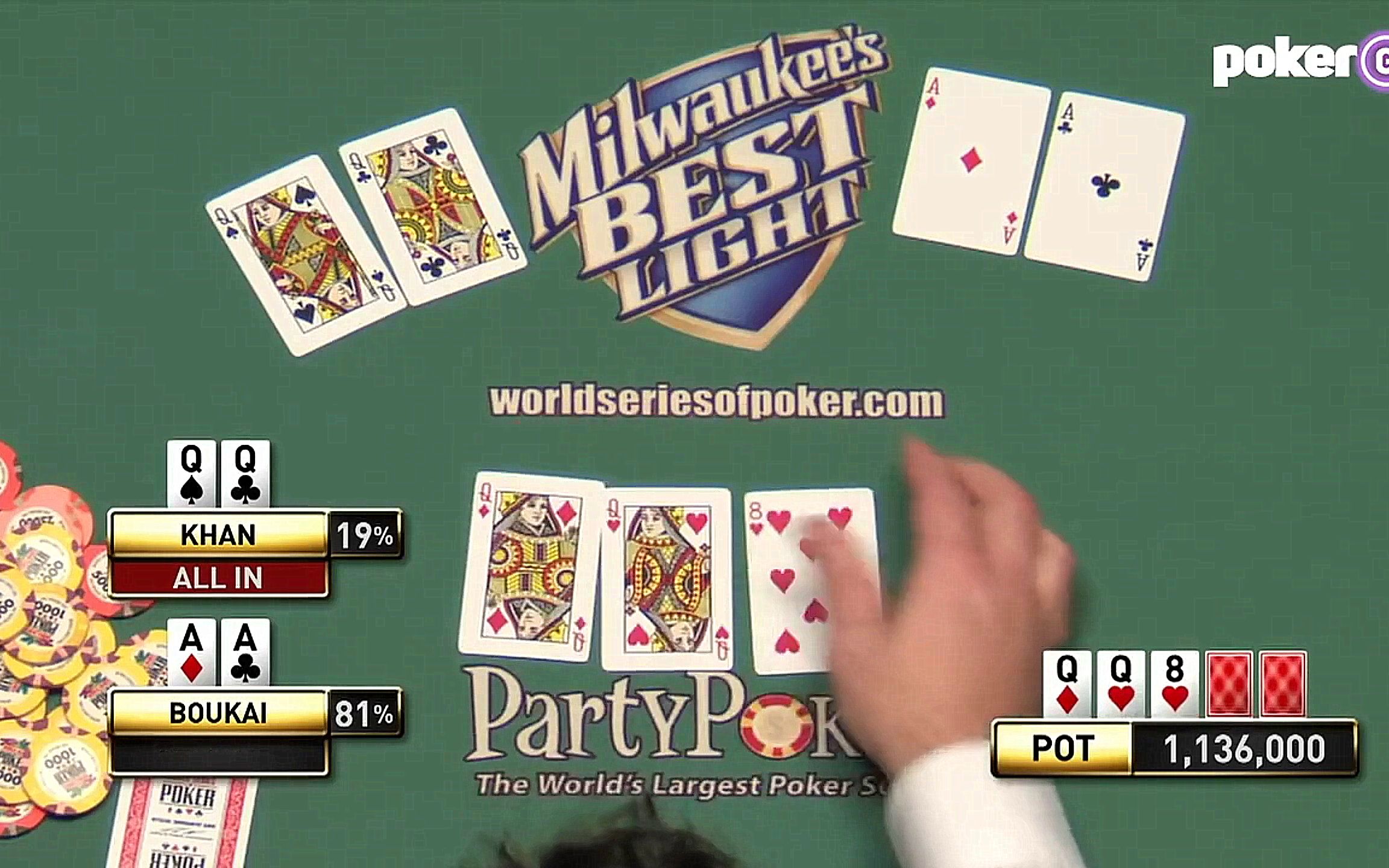 德州扑克 这牌面一发出来全场哗然 aa直接抱头痛哭