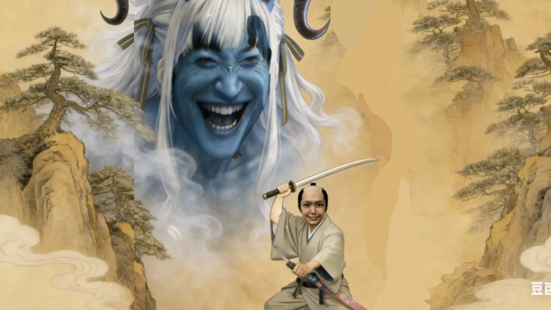 《大只切物语》外传:见证!青鬼·大鼻VS微笑の武士!《大鼻切物语》_哔哩哔哩_bilibili