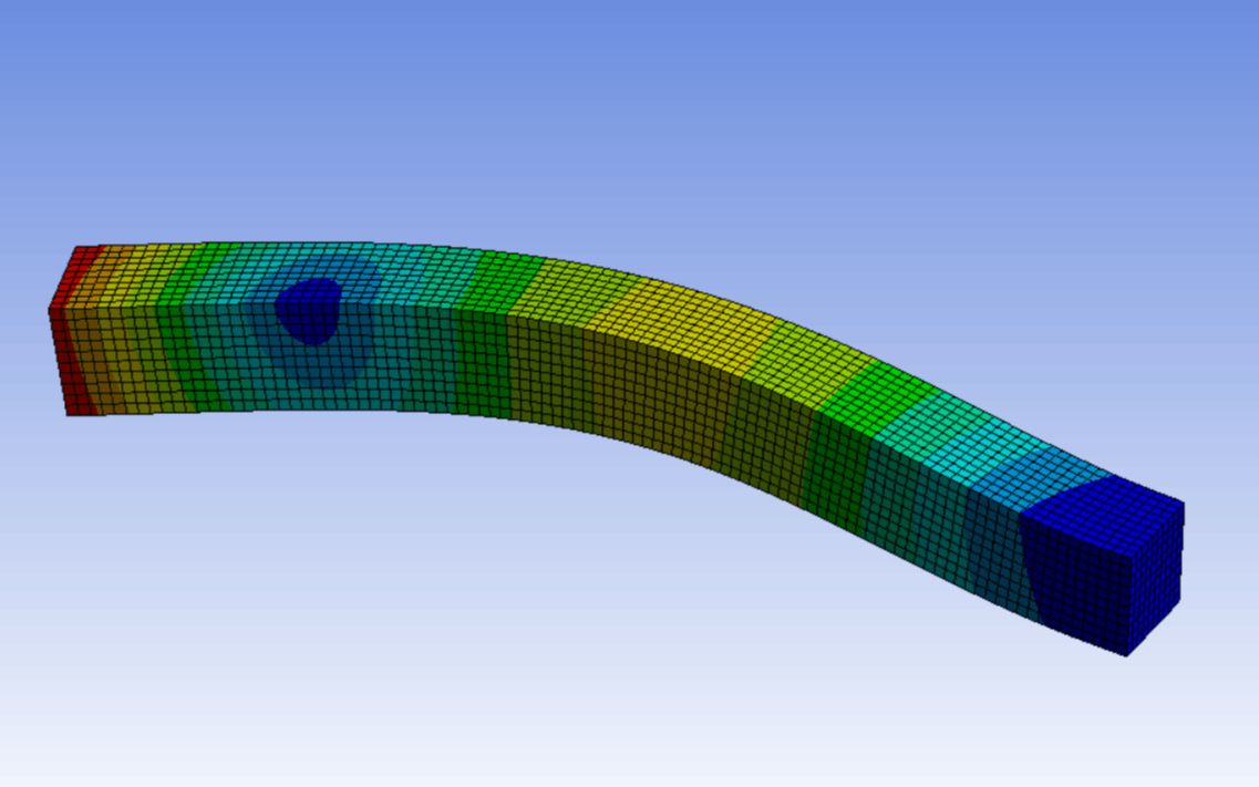 [图]ANSYS Workbench有限元分析案例分享——模态分析3 有预应力 有固定约束