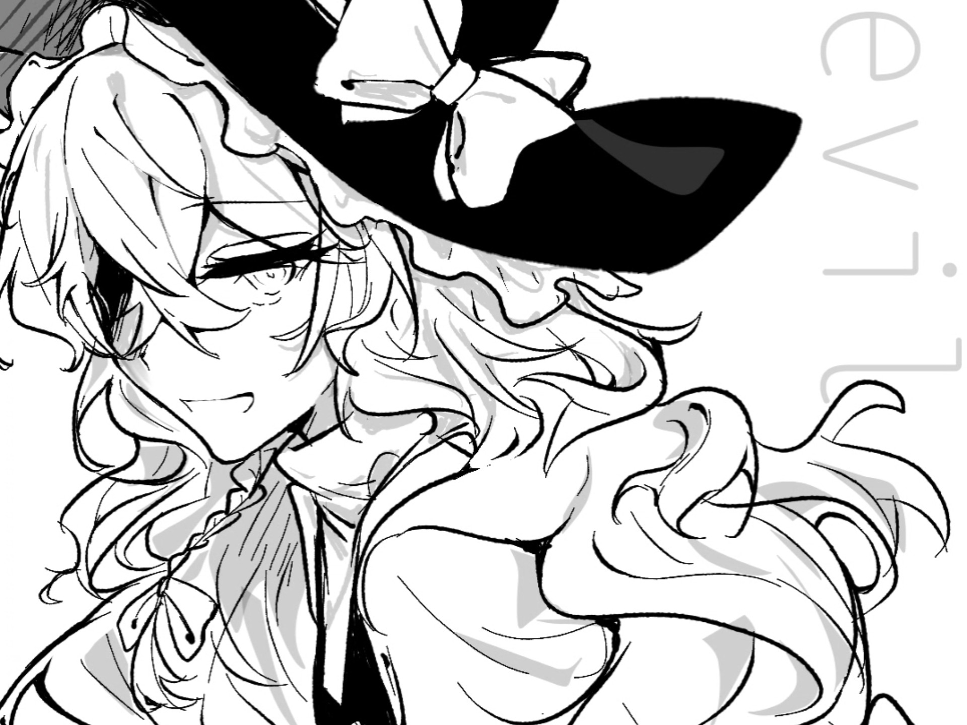 【绘画过程/雾雨魔理沙】evil