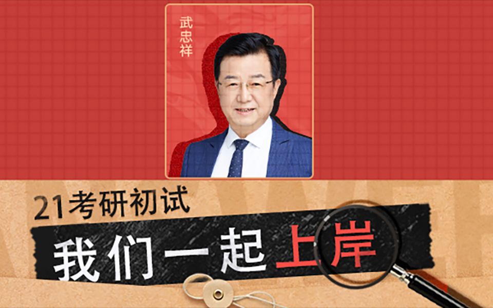 考研数学武忠祥 考前加油视频