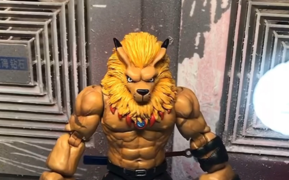 绿巨人改造系列之～国产shf浩克爆改数码宝贝狮子兽