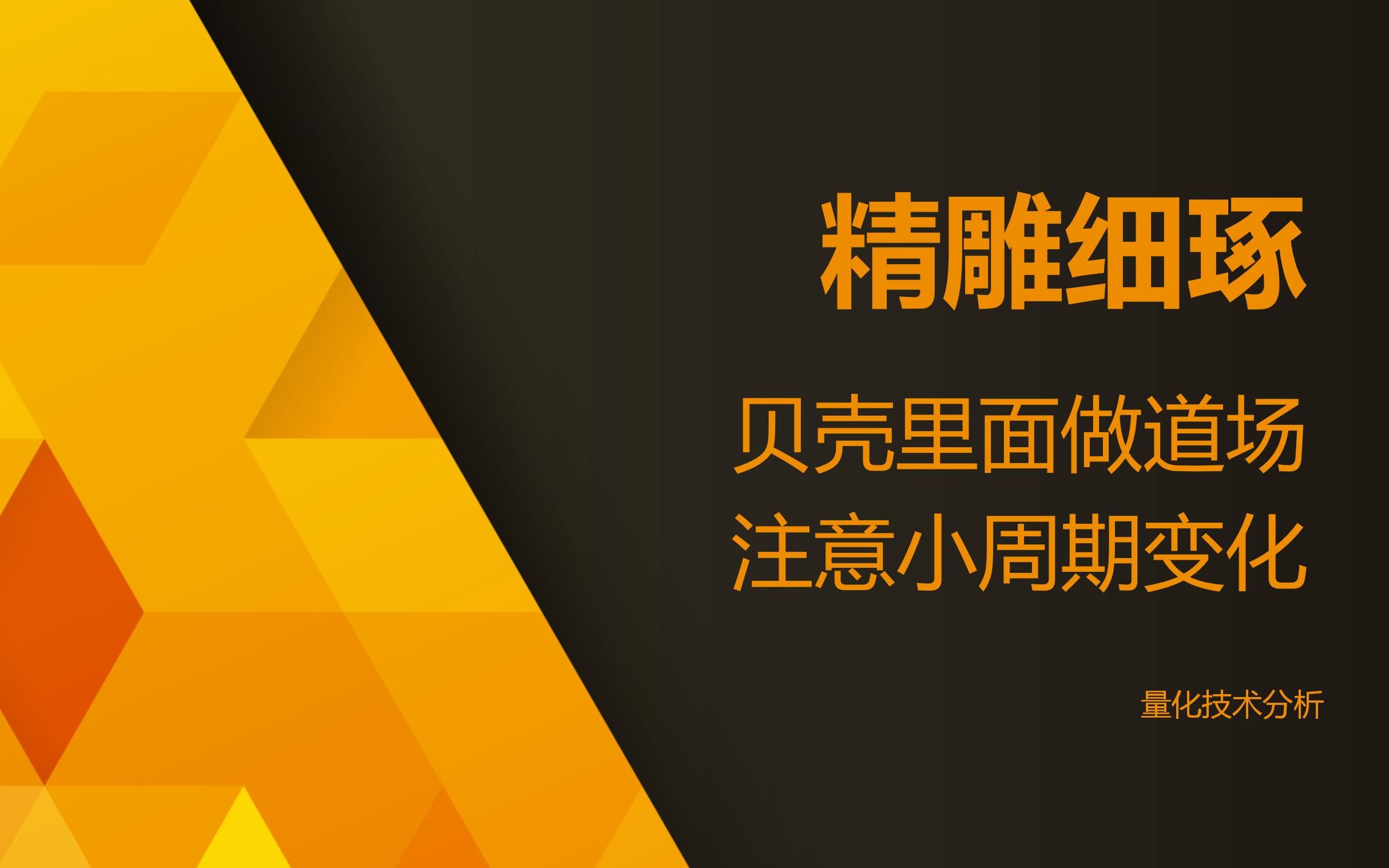 量化技术分析20230614 注意小周期的变化与大周期的结构传导哔哩哔哩bilibili