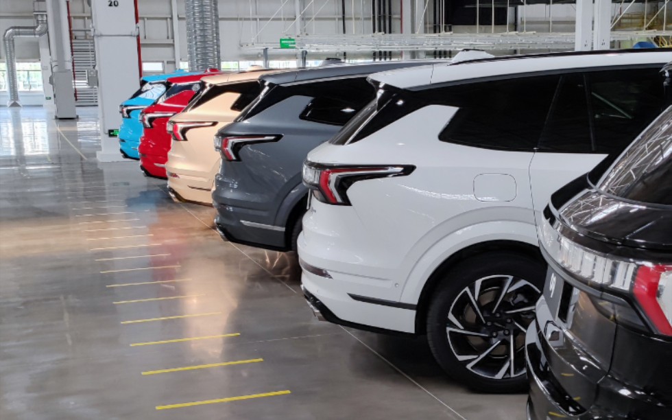 领克梅山工厂初体验之领克09 7色外观全方位鉴赏(不代表最终上车颜色)