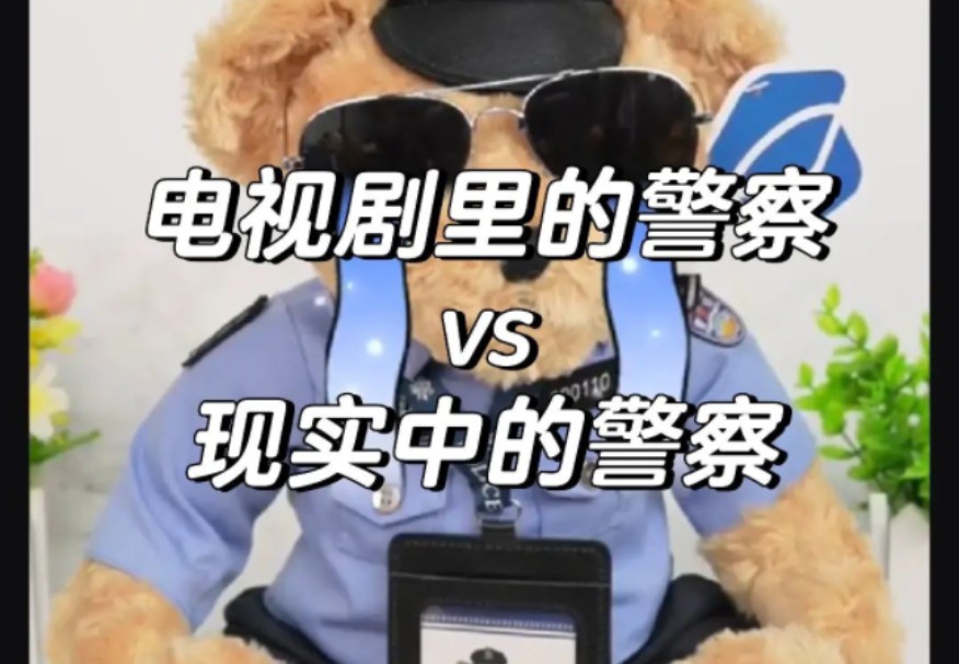 电视剧里的警察vs现实中的警察哔哩哔哩bilibili