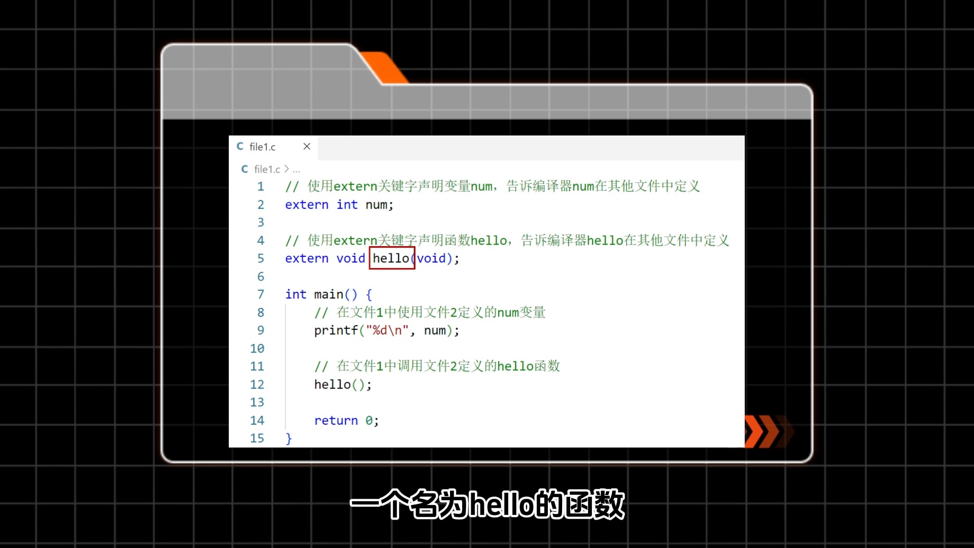 在C和C++编程语言中,extern关键字有几个主要作用,通常与变量的声明和链接属性相关.哔哩哔哩bilibili