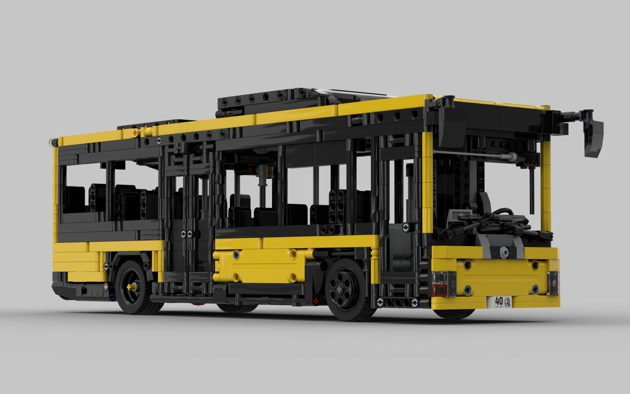 迷你遙控公交車 lego樂高 technic科技/機械 moc