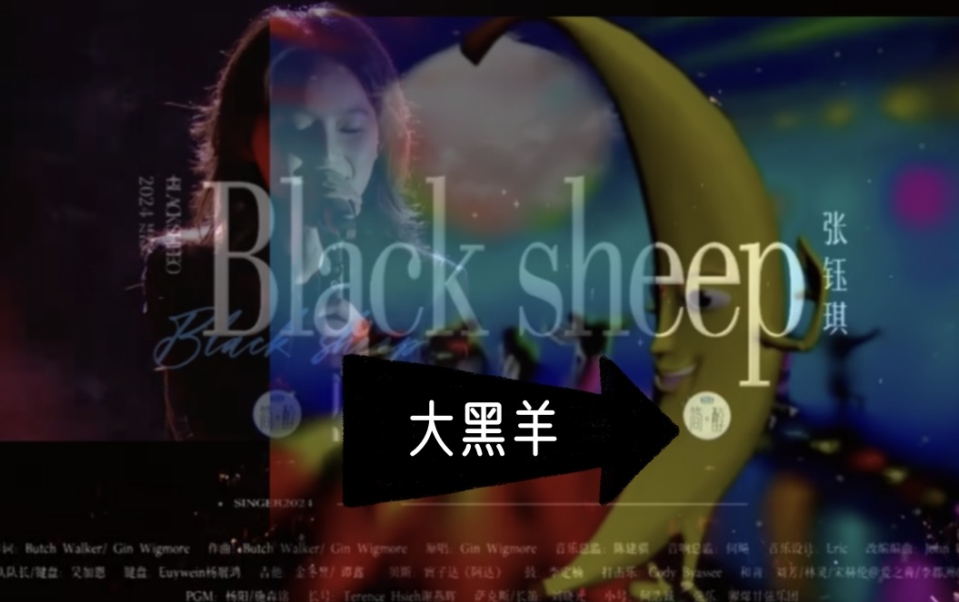 【张钰琪black sheep】x【大香蕉】最新单曲【大黑羊】横空出世,remix by 馒头怎么增哔哩哔哩bilibili