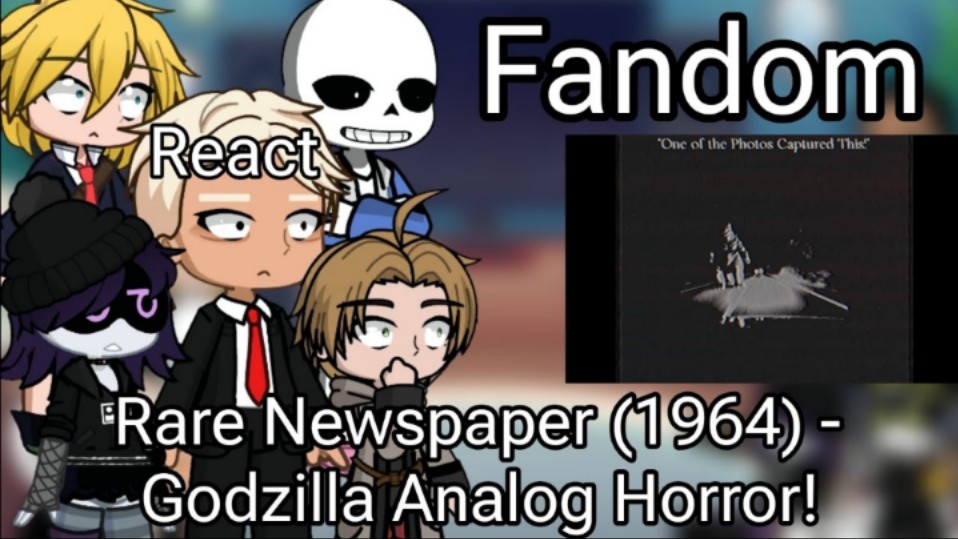 Fandom React Rate Newspaper (1964)  Godzilla Alalog Horror! (@Unkn0wingly) GL2哔哩哔哩bilibili