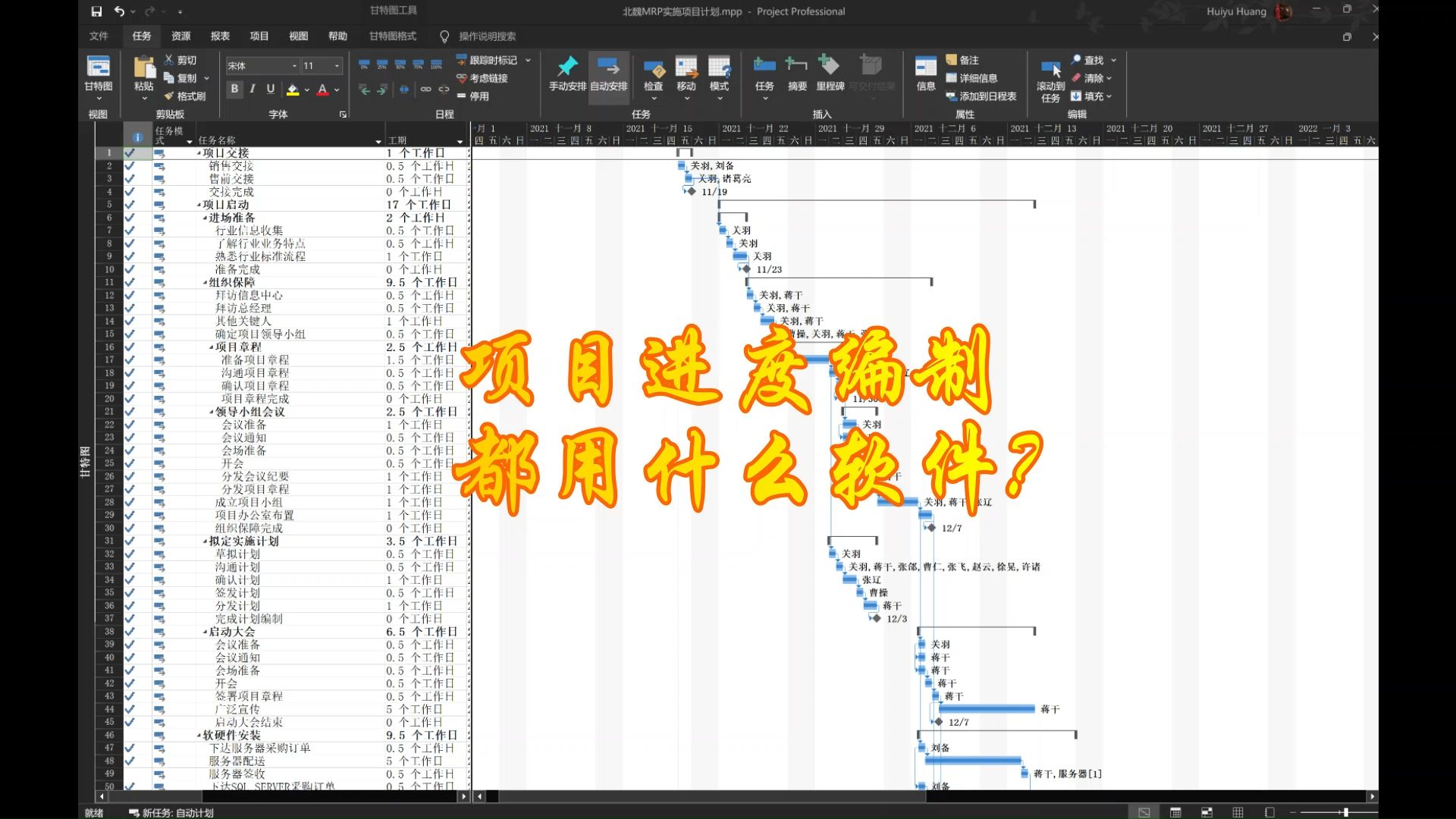 项目进度管理一般使用什么软件哔哩哔哩bilibili