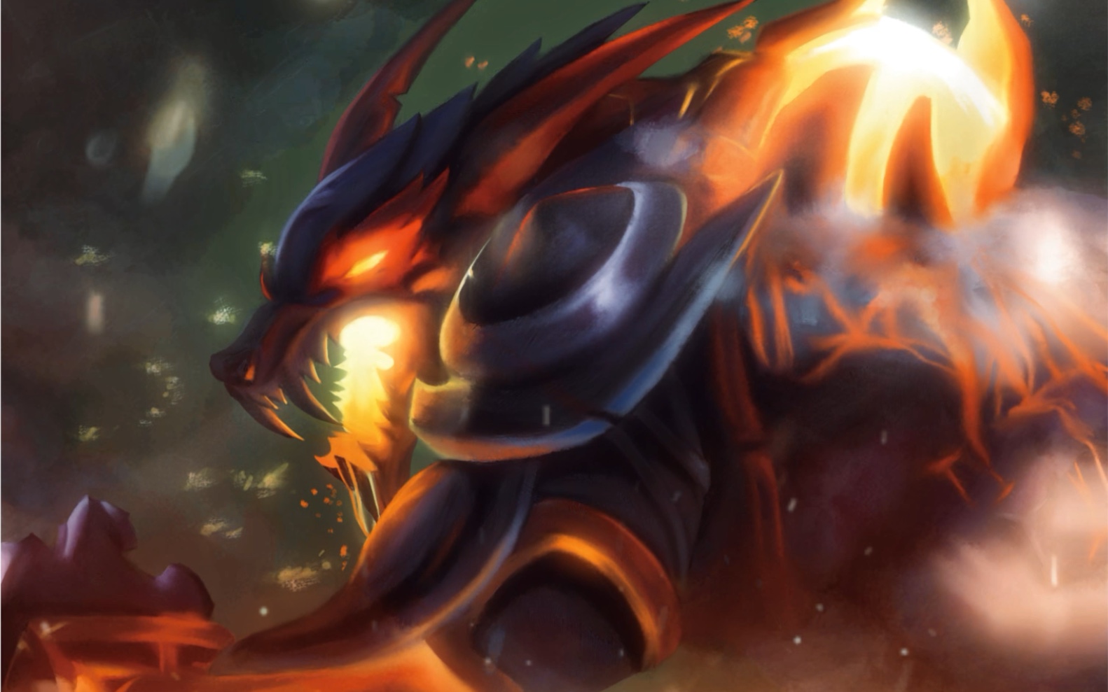 画一个狼人沃里克