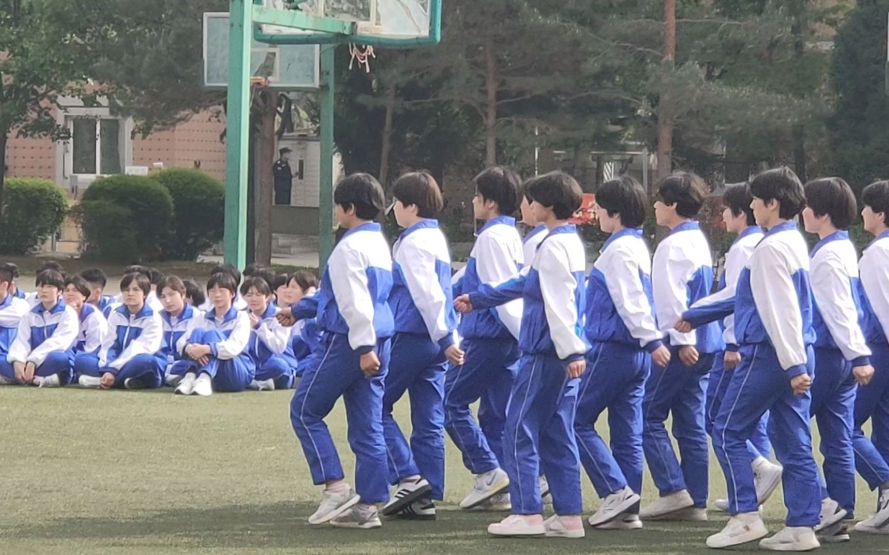 2021东北育才学校新疆部队列广播操比赛18012021427
