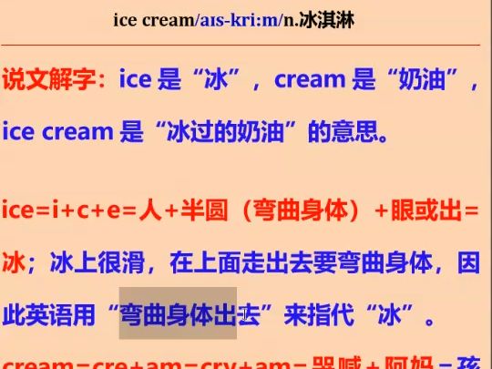 ice cream为啥是冰淇淋?哔哩哔哩bilibili