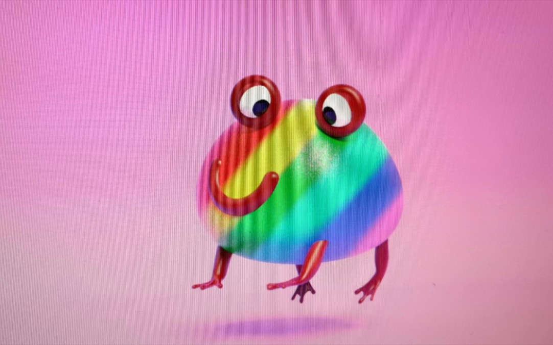 悲伤的彩虹蛤蟆旋转三分钟