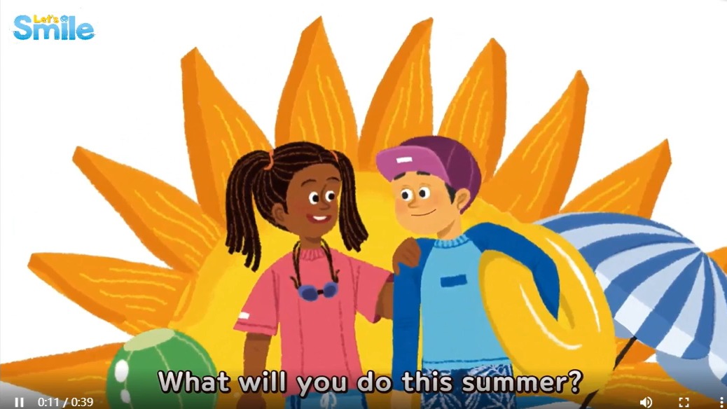 lets smile 5级别英文歌曲——【summer is coming.】