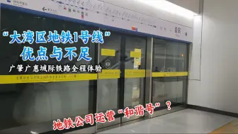 Download Video: 地铁公司运营“和谐号”?！“大湾区地铁1号线”有何优点与不足？广肇广惠城际铁路全程体验【vlog】