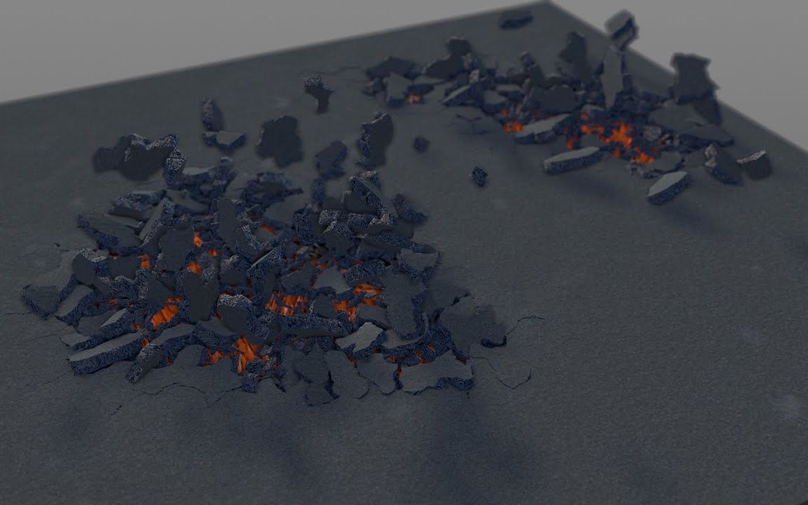 【C4D小技巧 投射权重到动画中】【C4D投射动画】【C4D制作碎裂地面教程】【C4D中级教程】【C4D教程】【野生中文字幕】【GSan分享】哔哩哔哩...