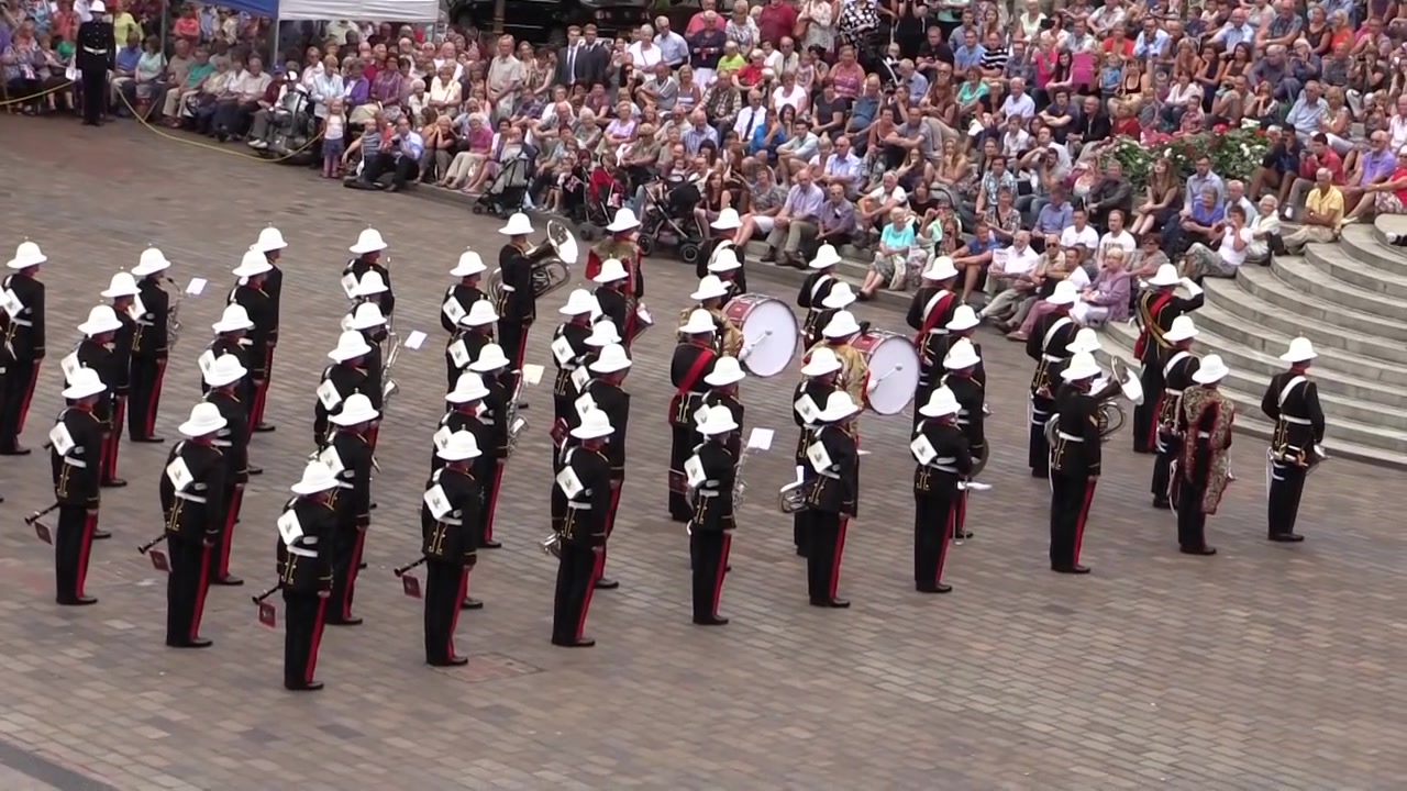 皇家海军学校军乐表演Beating Retreat 哔哩哔哩bilibili