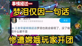 梦泪仅因一句话～惨遭全体嫦娥玩家开团！更是说除了偷塔啥也不是！