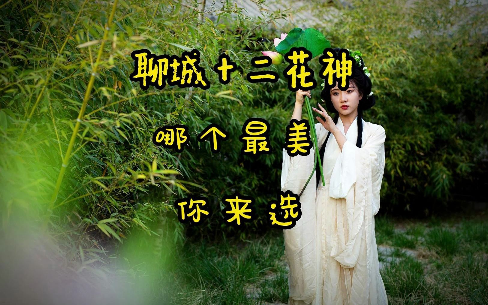 聊城十二花神谁最美,你来选!哔哩哔哩bilibili