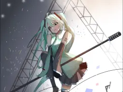 Скачать видео: 【绘画过程】舞台上的初音未来