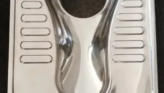 304不锈钢蹲便器 加厚板材 直排式 大口径防臭旱厕 水旱俩用 免水冲蹲坑 排污口100/165/190/240mm可选  可加前挡防臭器 农村厕所改造工程