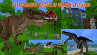 Tải video: [附链接]Jurassic World SAGA Addon，mcbe基岩版优质恐龙插件/模组