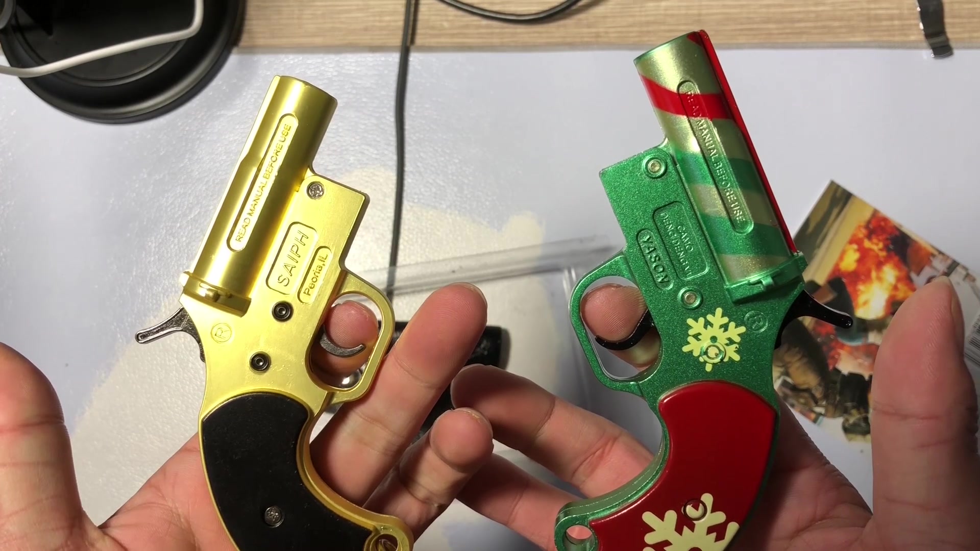 试玩刺激战场"黄金版"信号枪,拥有2把信号枪召唤空投_哔哩哔哩 (゜-゜