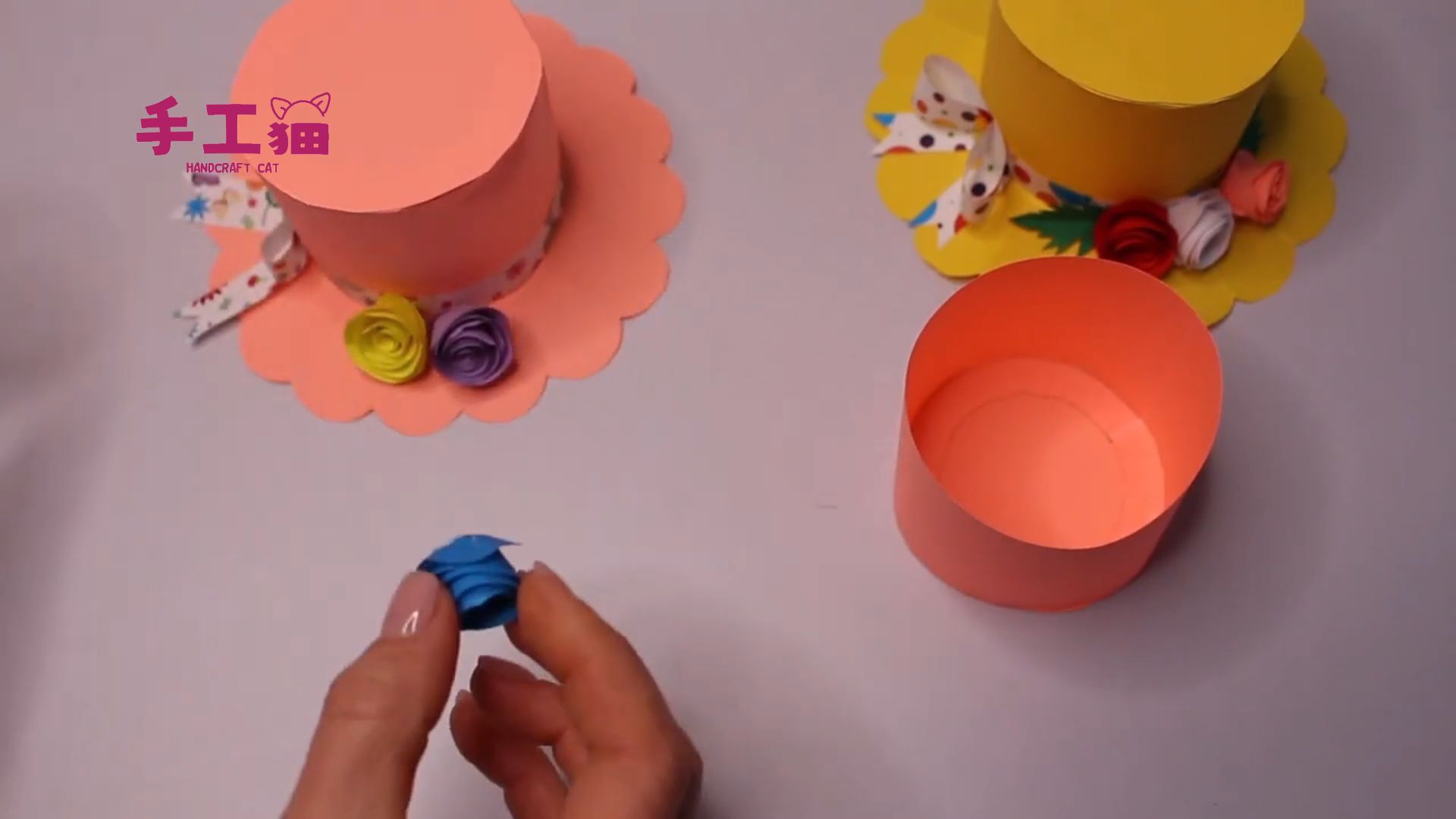 简单亲子儿童折纸创意手工教程礼帽diy