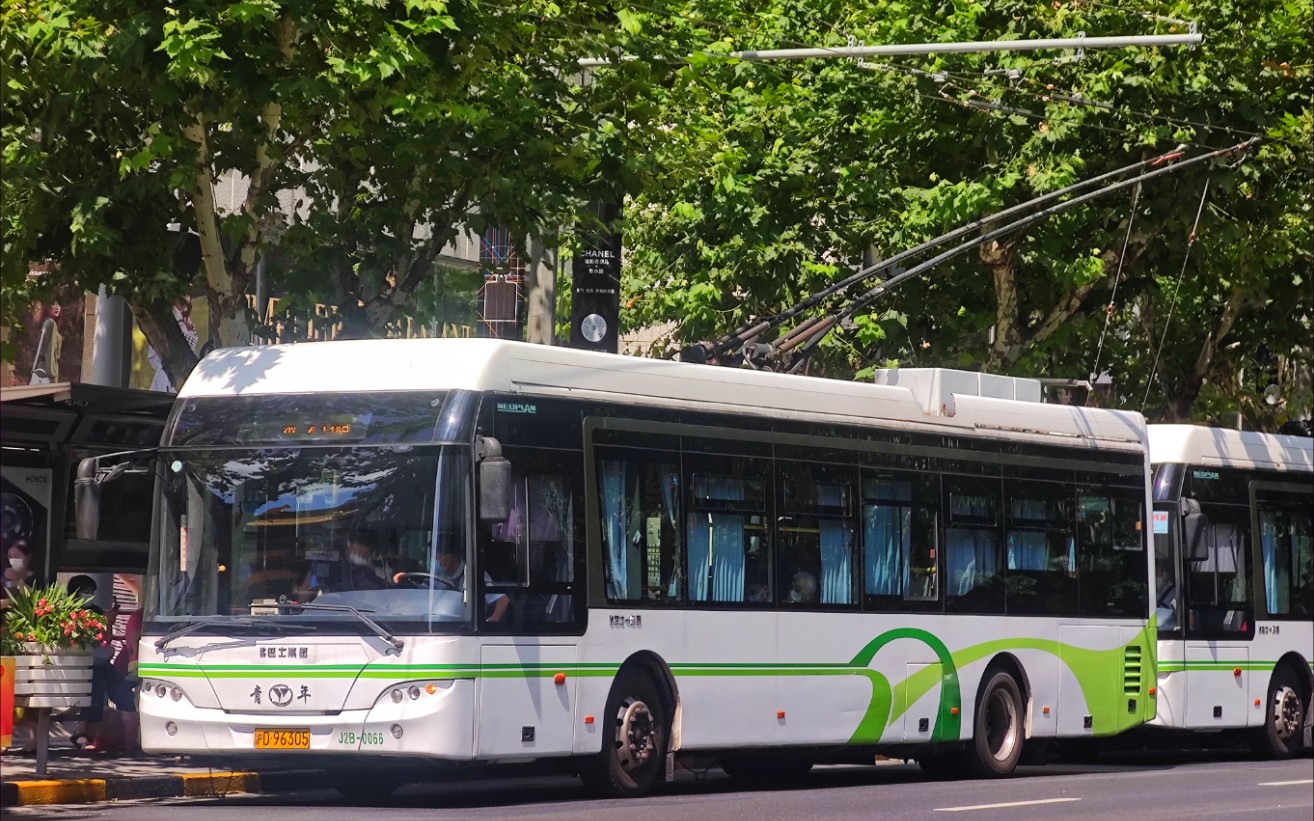 上海巴士一公司jnp6120bev1無軌電車運行實錄