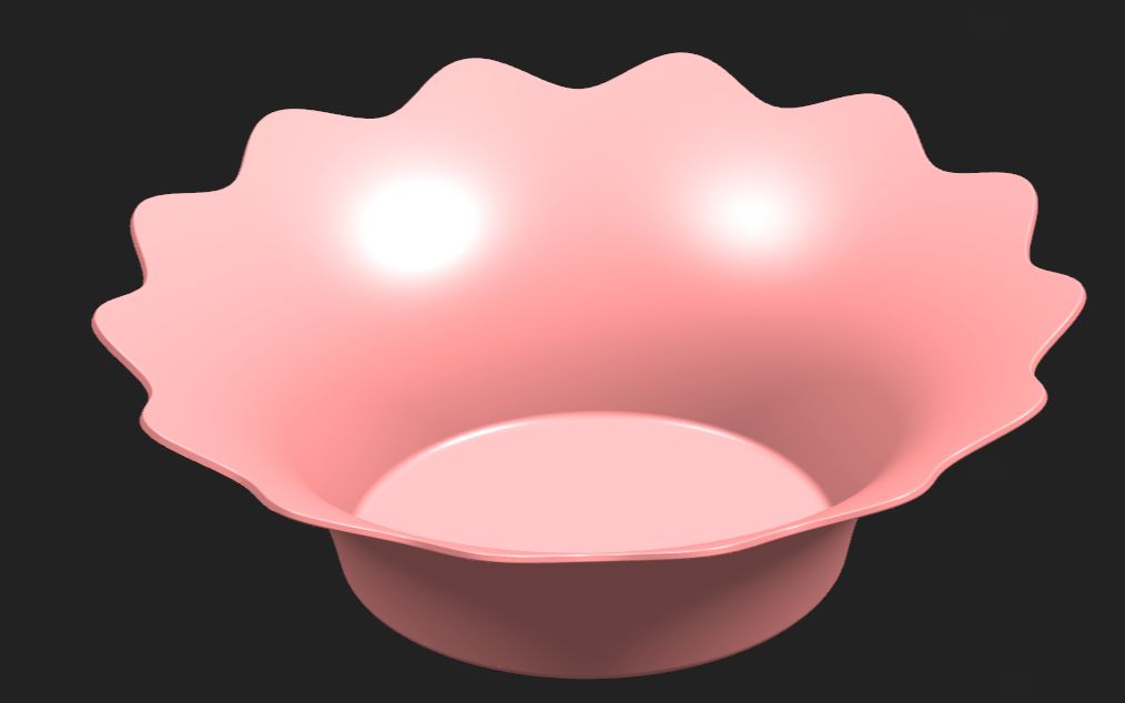 ug教程  建模实例  花边果盘