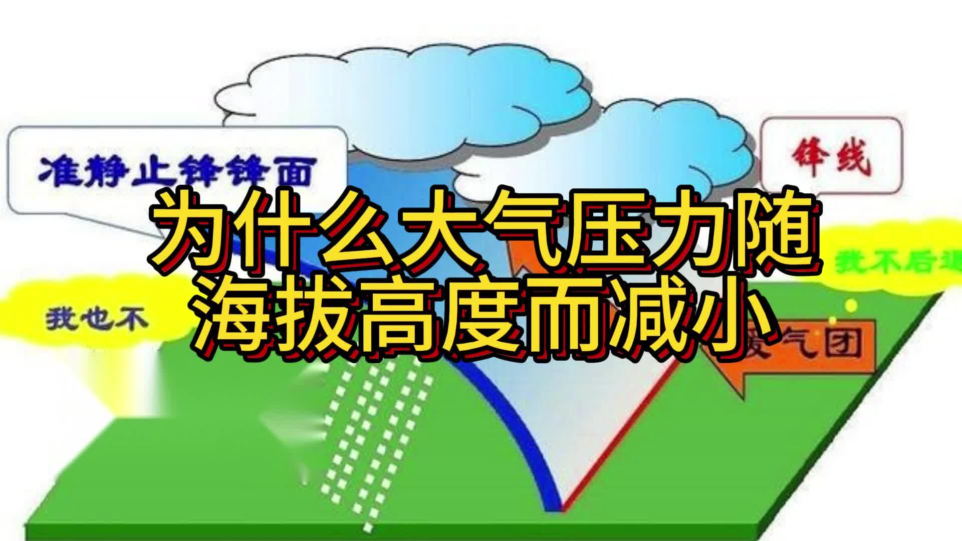 为什么大气压力随海拔高度而减小哔哩哔哩bilibili