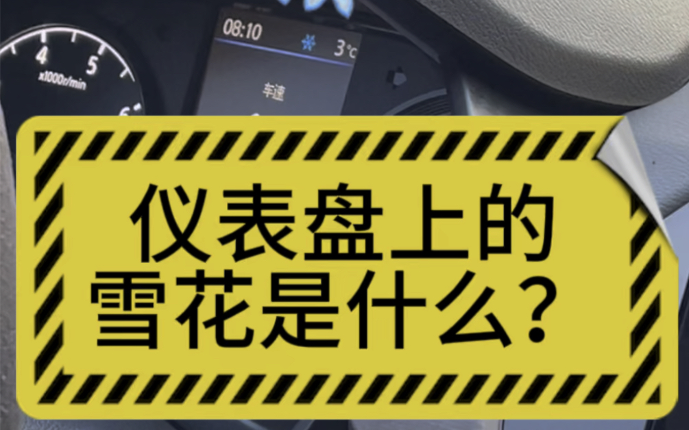 汽车仪表盘上出现蓝色小雪花是什么?#用车小常识#仪表盘哔哩哔哩bilibili