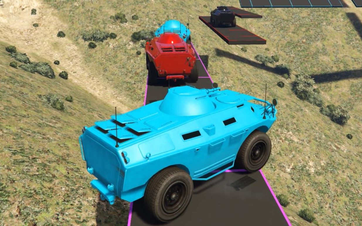 【乐美解说gta5】这导弹车转向太僵硬了 人多的话估计要怼自闭_哔哩