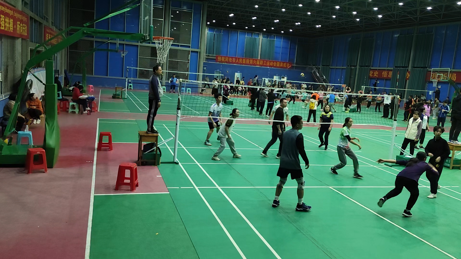 气排球:胃vs创,小组赛初赛,广西桂标气排球