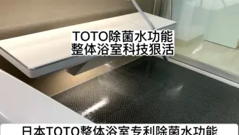 日本TOTO整体浴室独家除菌水技术，浴室地面不发霉的秘密