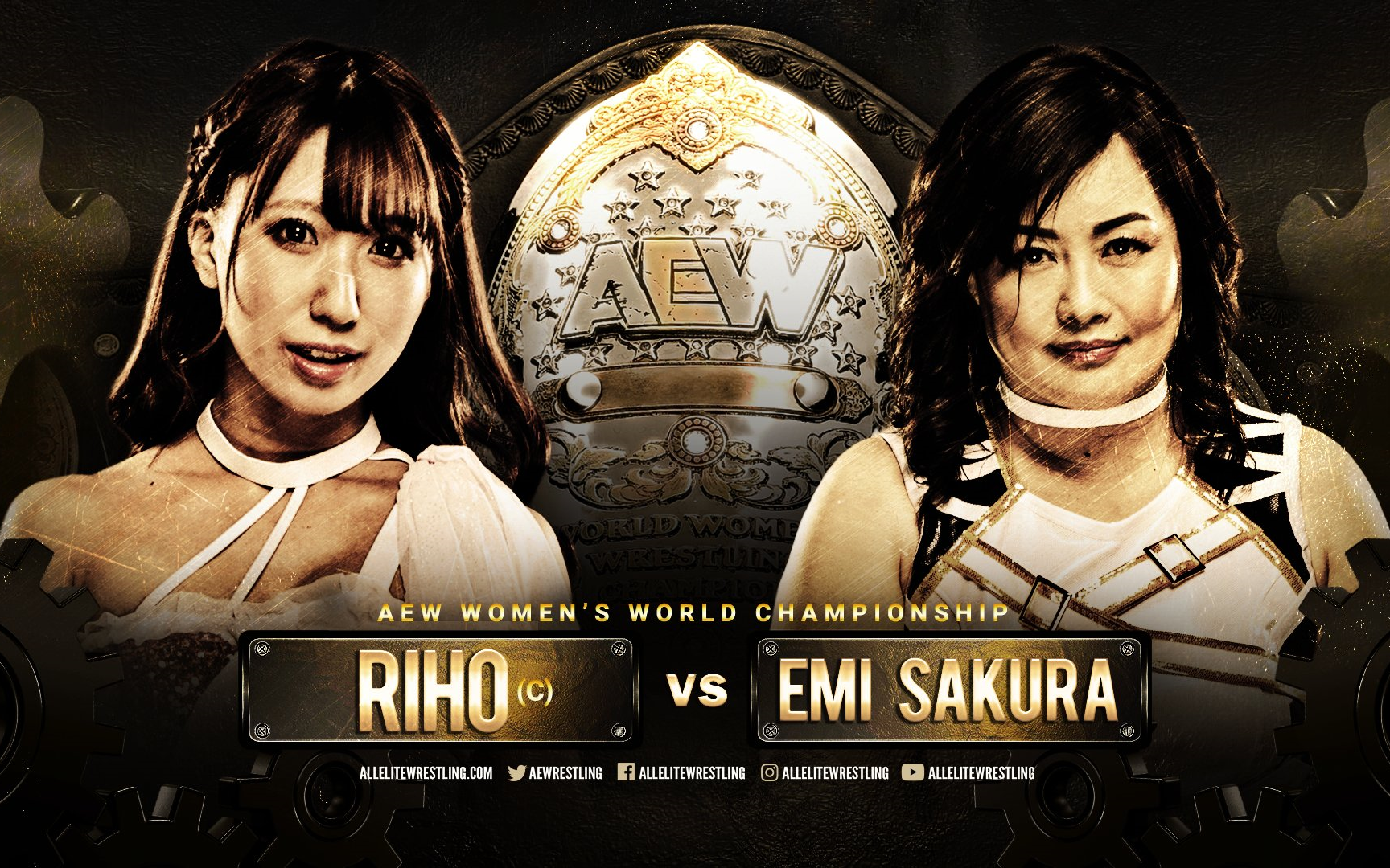 aew全副武装20191110女子冠军师徒恩怨赛里布vs元川惠美rihovsemi