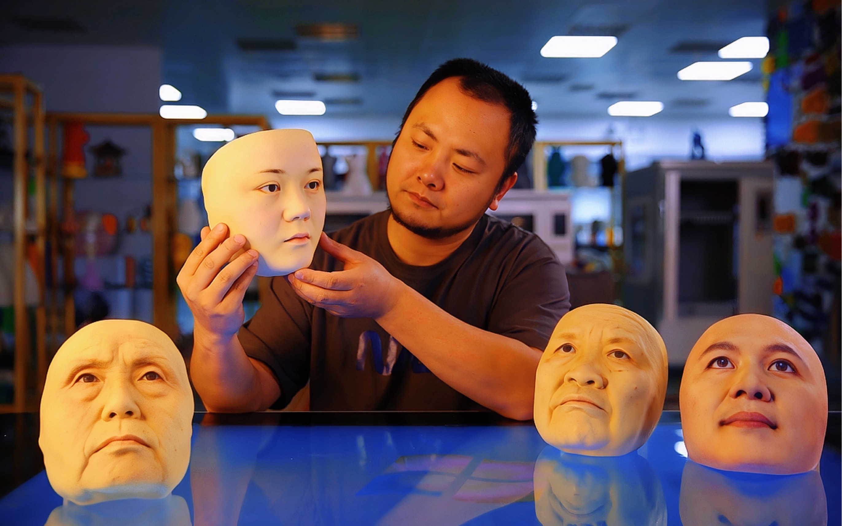 人脸面具三天制作