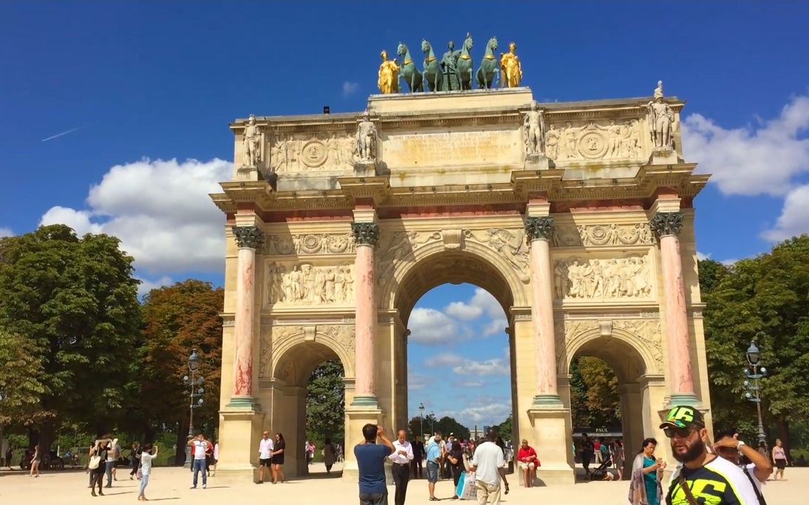 【超清法国】杜乐丽花园-卡鲁索凯旋门-卢浮宫博物馆 2018.