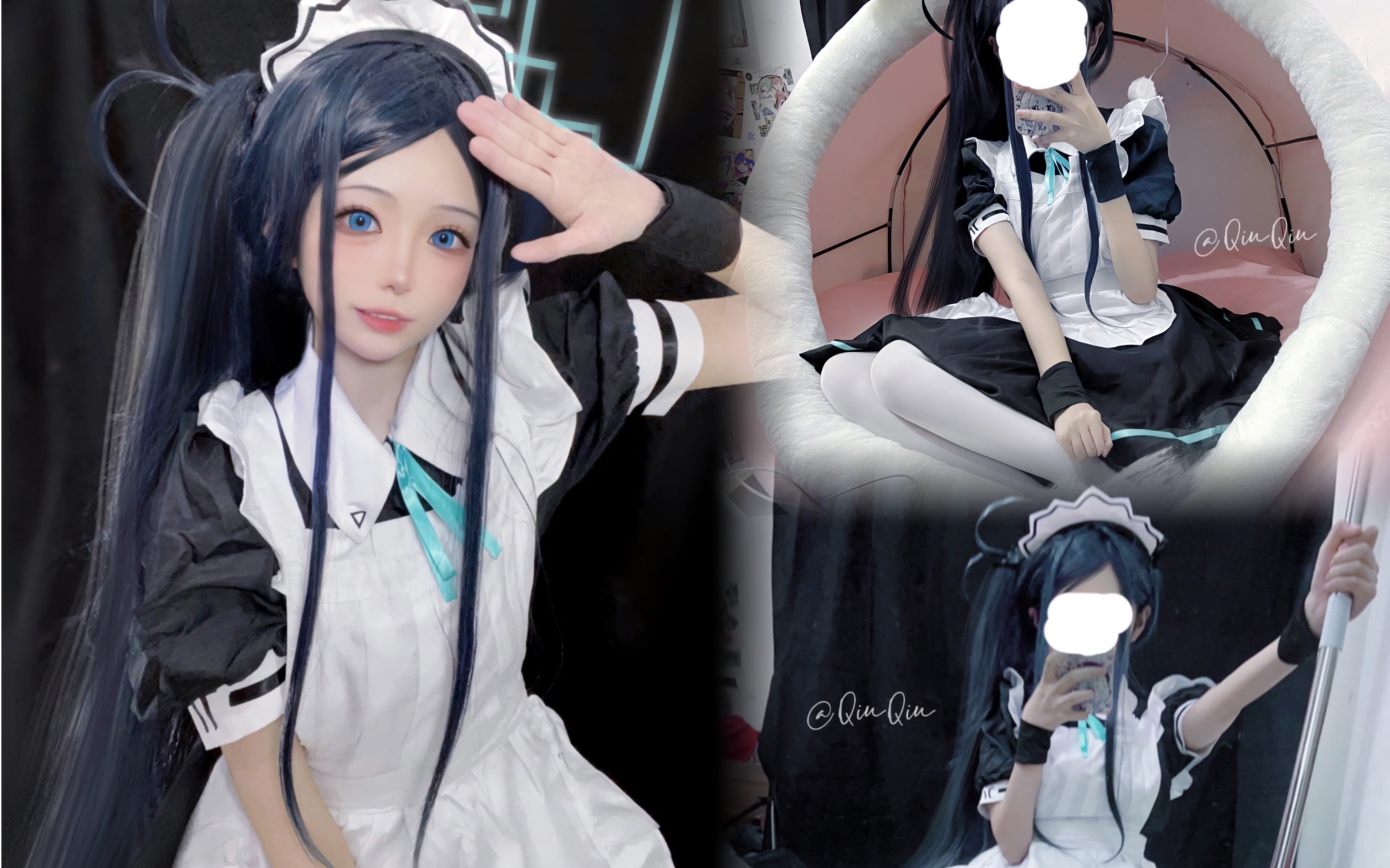 【蔚蓝档案cos】15岁初中生cos的女仆爱丽丝