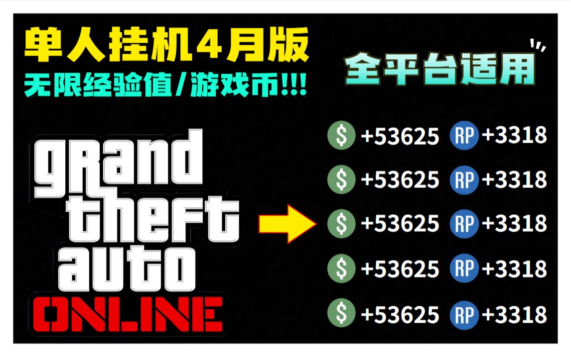 【年代热游】GTAonline单人新手快速升级的差事任务丨全平台~网络游戏热门视频